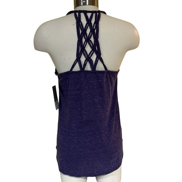 NCAA K-State KSU Wildcats Purple Macrame Tank Size Medium NWT Women's Colosseum - Picture 3 of 5